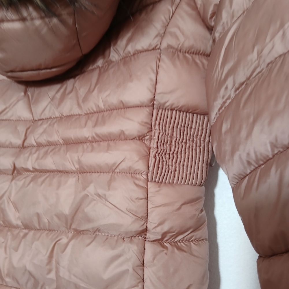 Polu Wonderful  Women's Tan Puffer Jacket Size S - Picture 6 of 16